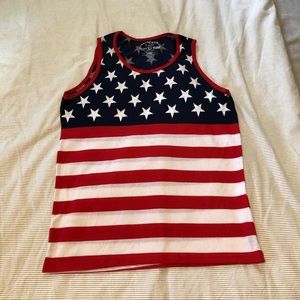 Mens American Flag Tank Large